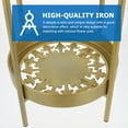 thumbnail image 4 of UPOUART 1Ud Base Para Macetas De Hierro Con Decorativo Y Resistente Color Dorado, 4 of 8