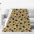 thumbnail image 4 of Salouo Graduation Hats3 Print Bed Blankets,Flannel Blanket Comfortable Air Conditioning Blanket Lightweight Blanket for Sofa Bed Travel & Couch -50"x40", 4 of 8