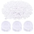 thumbnail image 1 of Miuffue Anillos de Pegamento 100 Piezas Soporte de Pegamento Inteligente para Extensiones de Pestañas Tazas de Pegamento de Abanico Fácil y Rápido para Pestañas Volumen Blanco, 1 of 5