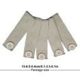 thumbnail image 4 of Yuarrent Banda para el vientre Pantalones de maternidad cómodos Extensor de cintura elástica con botones Agujeros Rectángulo Lavable azul profundo Tela de costura y artesanía albaricoque Yuarrent HA060142-07, 4 of 6