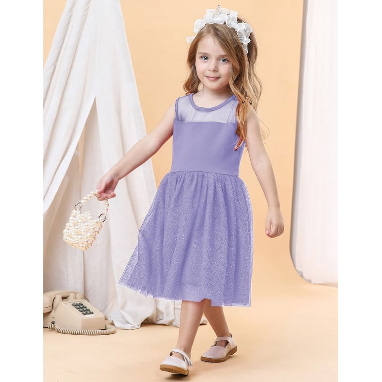 purple tutu dress toddler Gubotare Toddler Baby Girls Tutu Dres Baby Backless Pageant Dress Toddler Girls Tutu Gown Flower Dresses with Headwear (Purple,Size 4-5 Years)