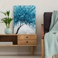 thumbnail image 5 of QISVANSET Blue Blossom Tree Canvas Wall Art 15.75x11.81 Inches, 5 of 5