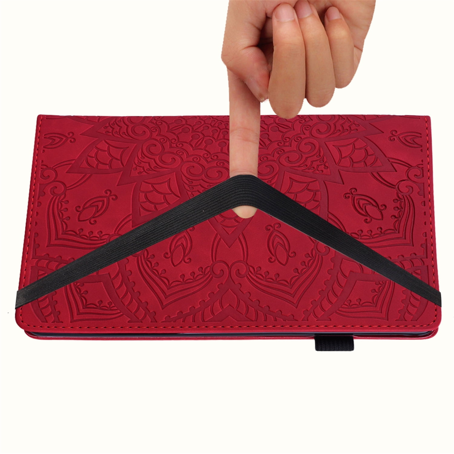 Tarise for Apple iPad 10th Generation Case with Pencil Holder, 2022 iPad 10.9 Inch Case, Embossed PU Leather Shockproof Folio Stand Shell Slim Cover Case for iPad A2757 A2777, Purple