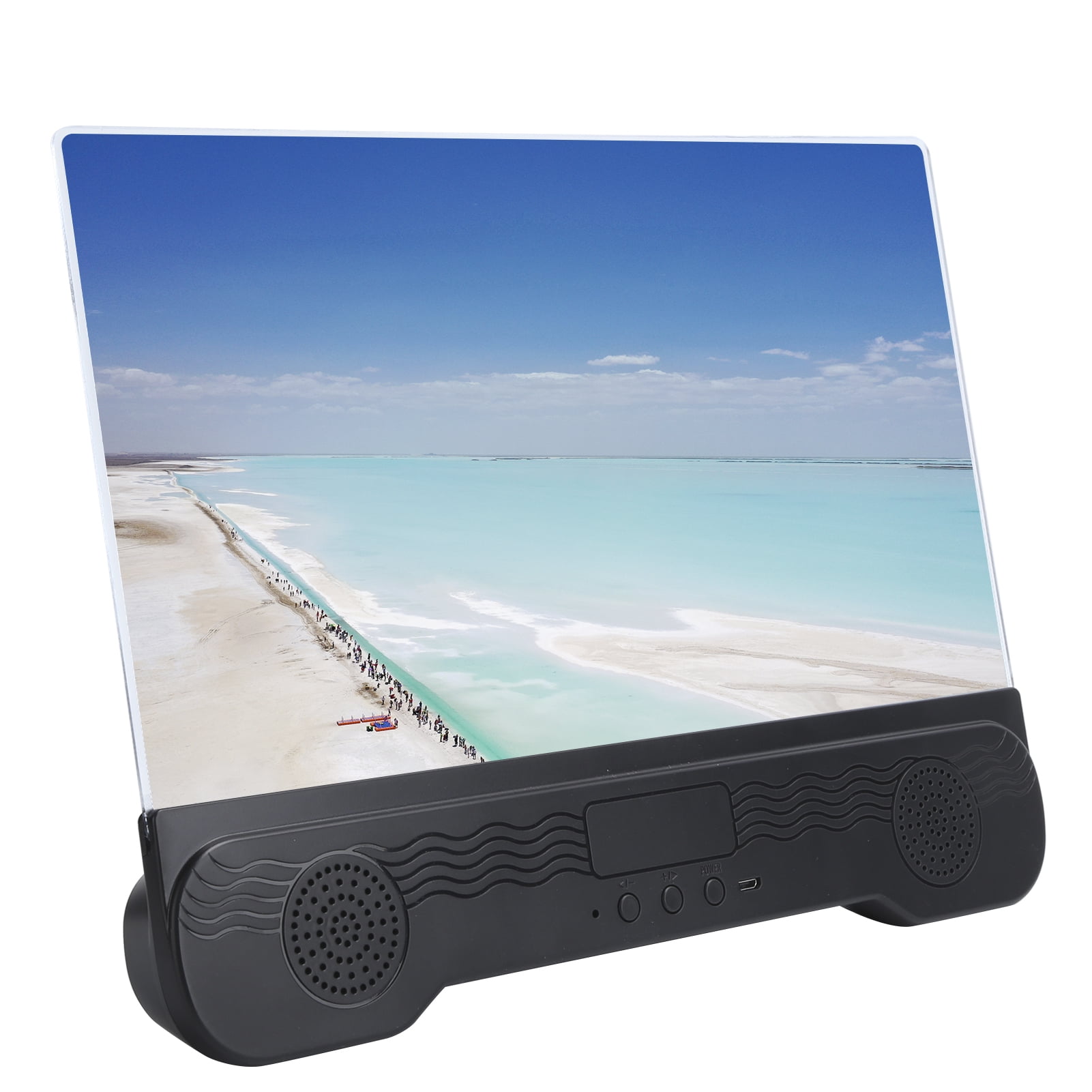 14 Inch Mobile Phone Screen Magnifier with Bluetooth Speaker and Video Amplifier Stand Bracket