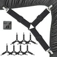 thumbnail image 1 of Bed Sheet Straps, Easy to Install Bed Sheet Clips, Fitted Sheet Clips Sheet Straps, Say, 1 of 7