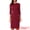 Red, variant on Vintage Houndstooth 3/4 Sleeve Bodycon Dress L Brown