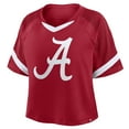 thumbnail image 2 of Women's Fanatics Crimson Alabama Crimson Tide Oversized Raglan V-Neck Fashion Jersey, 2 of 3