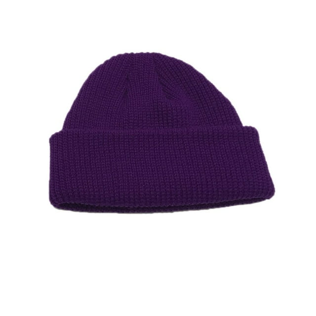 Tuque Tricotée d'Hiver pour Homme Adulte, Courte, Style Hip-Hop, Bonnet de Ski Extérieur Chaud