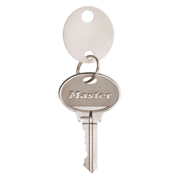 Master Lock Plastic White Round Key Tag