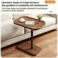 thumbnail image 5 of Limorve End Table,C Shaped End Table, Adjustable Room and Bedroom (Brown) Brown, 5 of 8