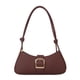 thumbnail image 1 of Bolsos de moda para mujer bolso de mano hebilla de cuero PU con cierre de cremallera, 1 of 9