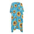 thumbnail image 2 of HELLHERO Sunflower Women's Kimono Swimsuit Coverups Elegant High Quality Fabrics Breathable Bathing Suit Cover Up, 2 of 6