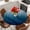 Navy Blue, variant on Navy Blue Ombre Round Tablecloth, Fitted Table Cover with Elastic for 55"-60" Round Tables, Contemporary Gradient Abstract Art Table Cloth Outdoor Indoor Dinning Party Waterproof Tablecloths