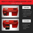 thumbnail image 5 of Equipment Lock Heavy Duty Cargo Door Lock - Powder Coated Steel Shipping Container Lock - Maximum Security Semi Trailer Door Lock - Semi Truck Accessories and Trailer Security (Keyed Differently), 5 of 5