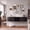 Black, variant on 70 in Floating TV Stand, Wall Mounted Media Console for TVs Up to 80 in - Fluted Front TV Console Cabinet, Modern Under-TV Entertainment Center - Black | Color: Black