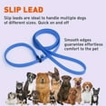 thumbnail image 6 of Dogline  - Biothane Slip Dog Leash - for Small, Medium and Large Dogs - Odor Free Slip Lead, Heavy Duty and Durable Material Kennel Lead (Blue: Width 5/8" | L: 60"(5ft)), 6 of 8