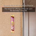 thumbnail image 7 of Matashi Hand-Painted Enamel Mezuzah with Menorah & Priestly Design – Gold Accents & Matashi Crystals – Decorative Jewish Door Blessing Ornament, 7 of 7