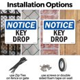 thumbnail image 3 of Key Drop OSHA Notice Rigid Plastic Sign 10 Inch x 7 Inch - 10 Pack, 3 of 8