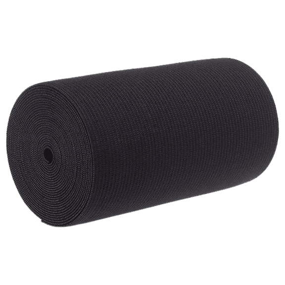 Prolastic 6 inch Black Heavy Knit Elastic Value Pack, 2 yard