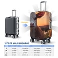 thumbnail image 4 of Rateoe Sunset Calf Flower Field Printed Luggage Cover, Suitcase Protector Fits 18-32 Inch Luggage-X-Large, 4 of 7