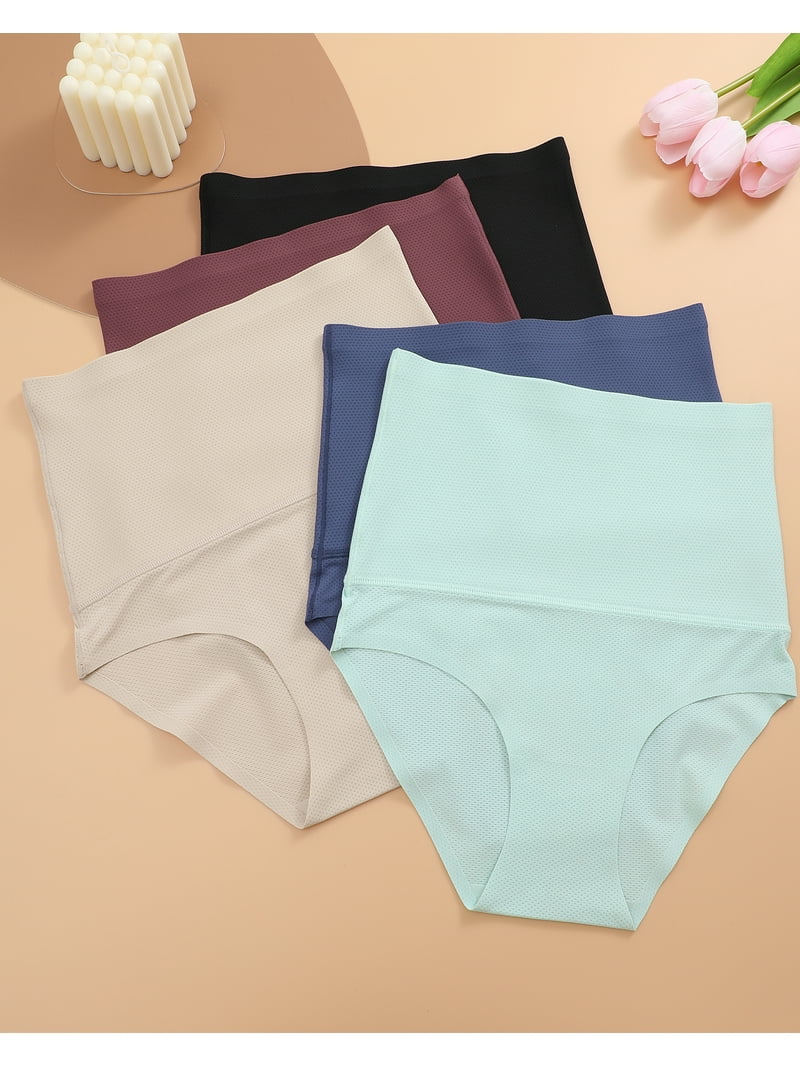 Finetoo High Waisted Shapewear Panties, Tummy Control Underwear