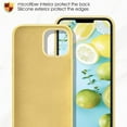 thumbnail image 2 of Compatible for iPhone 13 Pro Case (2021) with Screen Protector, Silicone Protective Bumper Rubber Gel Shell Cover with Soft Microfiber Lining for iPhone 13 Pro 6.1"【3 Cameras】-Yellow, 2 of 8