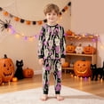 thumbnail image 5 of Gerichy Halloween Pajamas Kids Pjs Set Toddler Baby Girl Cotton Long Sleeve Crewneck Tops Matching Sleepwear 2T-9T, 5 of 7