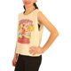 thumbnail image 2 of Junk Food - Camiseta sin mangas para mujer con texto "Keep On Smiling", color blanco roto, talla mediana, 2 of 5