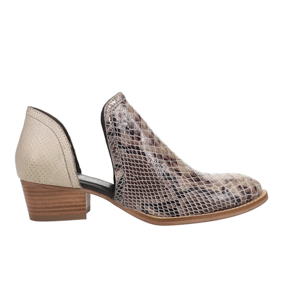 Diba True Womens Shy Town Snake Round Toe Ankle Boots