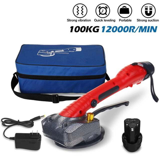 Vibrador eléctrico para baldosas Colco 2000W 6 velocidades color Rojo