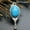 Blue Turquoise, variant on Natural Witch Magic Mirror Crystal Pendant Stone Quartz Reiki Gift for Necklace
