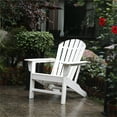 thumbnail image 2 of Northlight All Weather Recycled Plastic Outdoor Adirondack Chair, White, 2 of 6