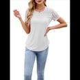 thumbnail image 1 of Camisetas de Corta para Mujer, Blusas Informales de Moda para Verano y . Conjuntos de Vacaciones Modernos. Beige M, 1 of 10