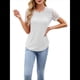 thumbnail image 1 of Camisetas de Corta para Mujer, Blusas Informales de Moda para Verano y . Conjuntos de Vacaciones Modernos. Beige XXL, 1 of 10