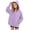 Purple, variant on fatyb Hoodies for Boys Girls Long Sleeve Button down Sweatshirt Kids Plain Hooded Jacket with Pockets