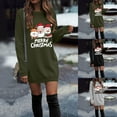 thumbnail image 4 of TTUHYWXI Womens Ugly Christmas Sweatshirt Xmas Oversize Crewneck Pullover Marry Christmas Sweater Dress (Black, S), 4 of 7