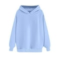 thumbnail image 5 of Mohiass Womens Oversized Hoodies Fleece Hooded Sweatshirts Casual Comfy Tops Fall Fashion 2025 Cute Clothes with Pockets Sky Blue S, 5 of 6
