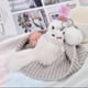 thumbnail image 1 of Llavero lindo, Colgante para coche de llavero de zorrito peludo - blanco, 1 of 3
