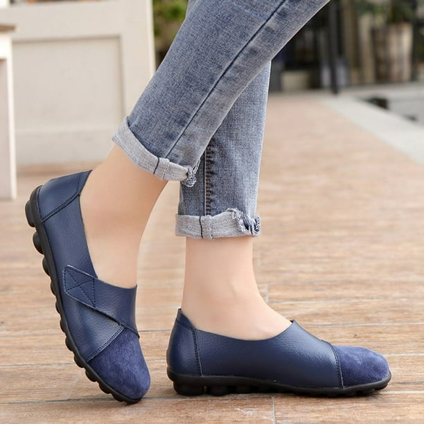 Printed clearance leather shoes