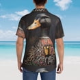 thumbnail image 4 of Gaeub Graffiti Cool Duck Print Men's Hawaiian Shirt,Button Down Short Sleeves Shirts,Tropical Beach Casual Button Down Shirts,XX-Large, 4 of 7