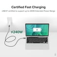 thumbnail image 2 of Plugable USB4 Cable with 240W Charging, 3.3 Feet (1M), USB-IF Certified, 2 of 8