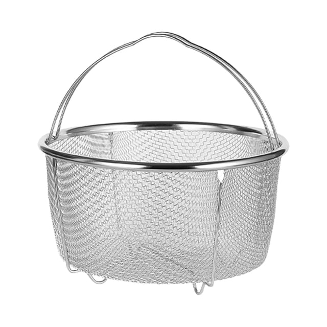 Cesta vaporera multifuncional para frutas y verduras, colador de acero inoxidable 20 centímetros