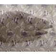 thumbnail image 4 of oneOone Viscose Chiffon Light Brown Fabric Florals Craft Projects Decor Fabric Printed By The Yard 42 Inch Wide, 4 of 4