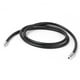 thumbnail image 4 of 2pcs Mujeres Hombres Colr de Cadena de Cordón de Goma Negro 20 Pulgadas Cierre Pteado Sunnimix Collar de cuerda de goma negro, 4 of 8