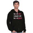thumbnail image 5 of Christian Pink Ribbon Breast Cancer Zip Hoodie Sweatshirt Women Brisco Brands S, 5 of 6