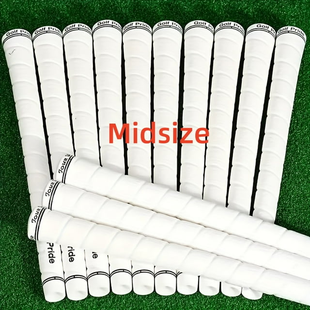 13PCS/Set 2G Golf Grip Standard Yarn Anti-Slip Golf Iron Club Grips, Golf Accessories 13PCS White Midsize