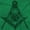 Antique Irish Green, variant on Illuminati Masonic Square Compass Plus Size Crewneck Graphic Tee Shirt Brisco Brands 3X