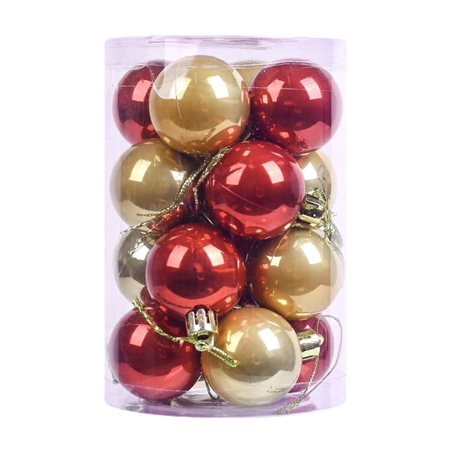 Liquidación por menos de $5.00, Adornos navideños para el hogar, 16 piezas pre-ensartadas para el árbol de Navidad, Bolas colgantes navideñas, Bolas colgantes navideñas para decoración de bodas,