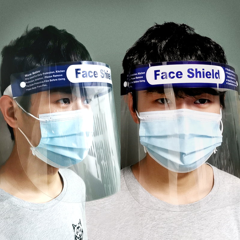 Details about   Reusable transparent anti-fog mask shielding plastic transparent cover bracket 