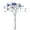 Blue, variant on Crystal Rhinestone Spray Branch, 7-1/2-Inch, 12-Count, Iridescent